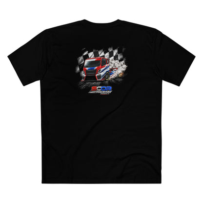 SCOR Checkered Flag Design - Euro Truck Graphic Tee