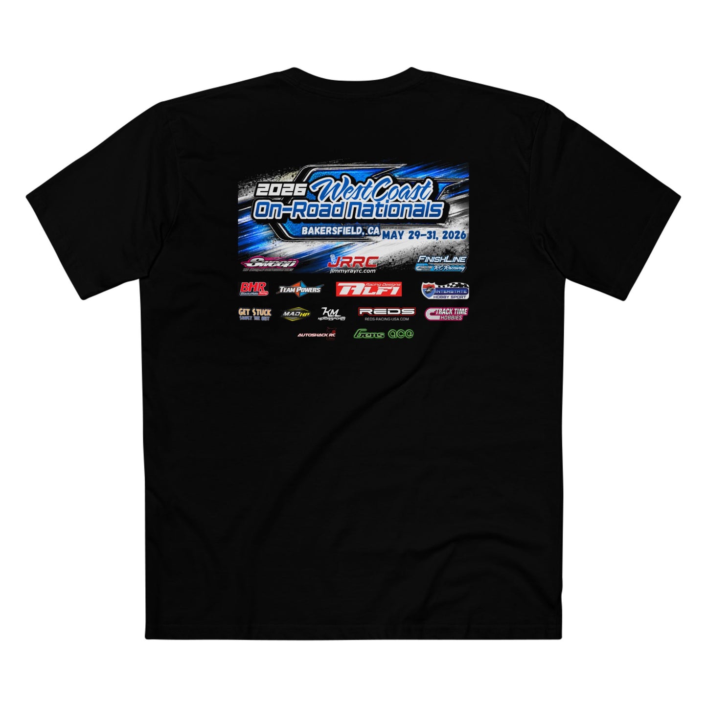 Limited - Finishline RC Raceway - 2026 West Coast On-Road Nationals Event T Shirt May 29-31, 2026