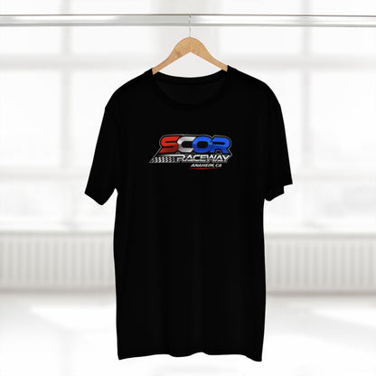 Raceway Logo Tee — SCOR Raceway Anaheim CA T-Shirt (Custom Name Back)