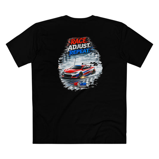 Race Adjust Repeat Racing T‑Shirt - Touring Car Graphic Tee